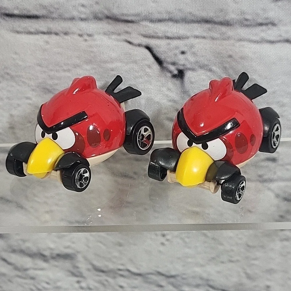 Angry Birds Hot Wheels Rubber Head Figures Cars‎ Lot Red Star Wars Rovio